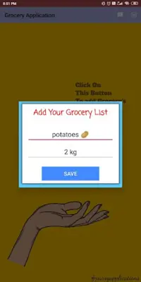 Grocery List android App screenshot 2